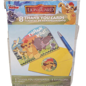 Disney Lion Guard Thank You Cards Envelopes Lion Guard Stickers 8 Pack Thank You